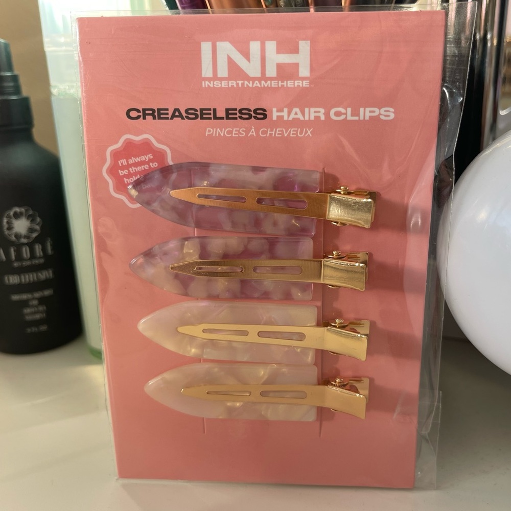 Insert Name Here Creaseless Hair Clips 4 Hair Pin Pack